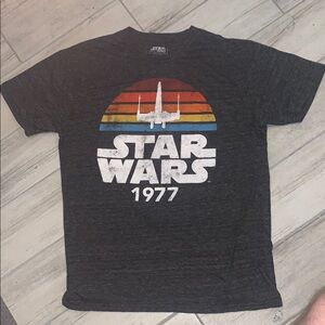 Star Wars Black Short Sleeve Tee Retro Design